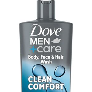 Dove Men+Care Model 3-in-1 Hydrating Clean Comfort - Body, Face & Hair Wash Dove Men+Care Model 3-in-1 Hydrating Clean Comfort - Body, Face & Hair Wash