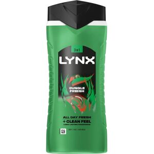 Lynx - 3-in-1 Body, Face & Hair Wash Shower Gel - Extra Fresh Jungle Fresh Lynx - 3-in-1 Body, Face & Hair Wash Shower Gel - Extra Fresh Jungle Fresh