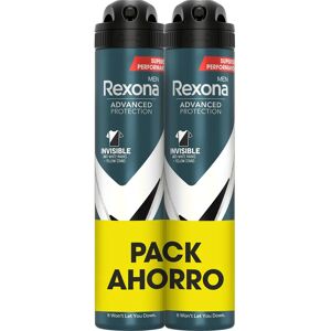 Rexona Men Invisi Sp Duplo Advance Deodorant - Deodorant, Mannen, Verpakking 2, Langdurig, Onzichtbaar Rexona Men Invisi Sp Duplo Advance Deodorant - Deodorant, Mannen, Verpakking 2, Langdurig, Onzichtbaar