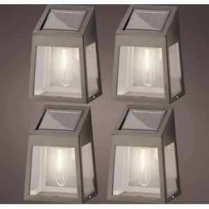 Lumineo 898174 Solar LED Wandleuchte - 4 Stück - 5 Lm Lumineo 898174 Solar LED Wandleuchte - 4 Stück - 5 Lm