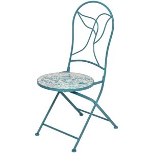 Webmarketpoint Silla de Jardín Plegable Minca Azul - Silla de Jardín Webmarketpoint Silla de Jardín Plegable Minca Azul - Silla de Jardín