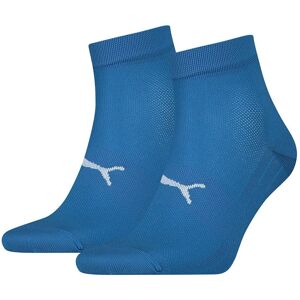 Puma Sport Light Quarter Socks - 2 Paar - Blauw - Heren Puma Sport Light Quarter Socks - 2 Paar - Blauw - Heren