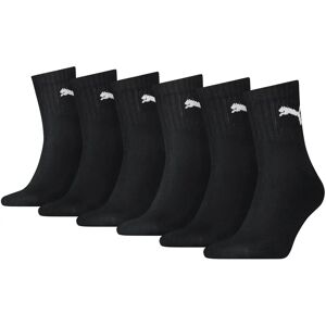 Puma Unisex Kurze Crew Socken 6er Pack (935638) - schwarz Puma Unisex Kurze Crew Socken 6er Pack (935638) - schwarz