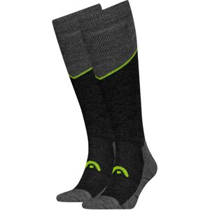 Șosete de Schi HEAD Kneehigh 2-pack Gri Melange / Lime - Șosete de schi Șosete de Schi HEAD Kneehigh 2-pack Gri Melange / Lime - Șosete de schi