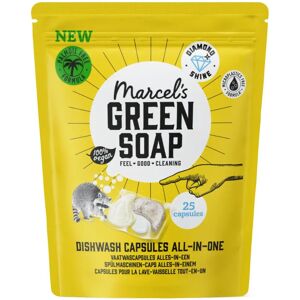 Marcels Green Soap Dishwasher Capsules - All-in-One - 25 Stuks Marcels Green Soap Dishwasher Capsules - All-in-One - 25 Stuks