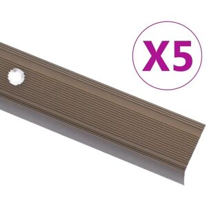 vidaXL L-Form Treppenkantenprofil 5 Stk Aluminium 100cm Braun - Treppenkantenprofile vidaXL L-Form Treppenkantenprofil 5 Stk Aluminium 100cm Braun - Treppenkantenprofile