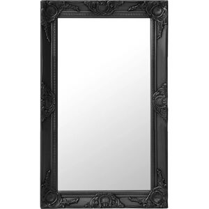 vidaXL Black Baroque Style Wall Mirror 50x80 cm vidaXL Black Baroque Style Wall Mirror 50x80 cm