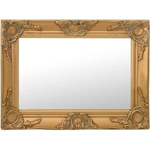 vidaXL Wall Mirror - Baroque Style 60x40 cm Gold vidaXL Wall Mirror - Baroque Style 60x40 cm Gold