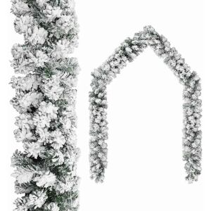 vidaXL Grüne Schneeflocken Weihnachtsgirlande - Weihnachtsgirlande vidaXL Grüne Schneeflocken Weihnachtsgirlande - Weihnachtsgirlande