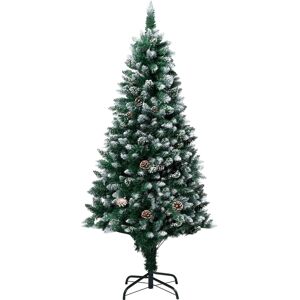 vidaXL Kunstigt Juletræ med Tætte Grene og Hvid Snø - 180 cm vidaXL Kunstigt Juletræ med Tætte Grene og Hvid Snø - 180 cm