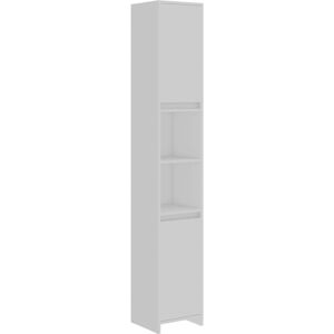 vidaXL White Bathroom Cabinet 30x30x183.5 cm Engineered Wood - Bathroom Cabinet vidaXL White Bathroom Cabinet 30x30x183.5 cm Engineered Wood - Bathroom Cabinet