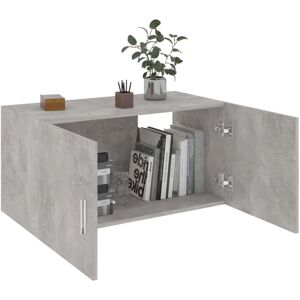 vidaXL Concrete Grey Wall Mounted Cabinet - Engineered Wood Storage Shelf vidaXL Concrete Grey Wall Mounted Cabinet - Engineered Wood Storage Shelf