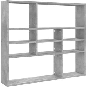 vidaXL Wall Shelf Concrete Grey Engineered Wood Living Room Floating Rack - Wall Shelf vidaXL Wall Shelf Concrete Grey Engineered Wood Living Room Floating Rack - Wall Shelf