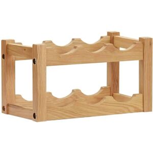 vidaXL Wine rack for 6 bottles - Rustic oak wood storage vidaXL Wine rack for 6 bottles - Rustic oak wood storage