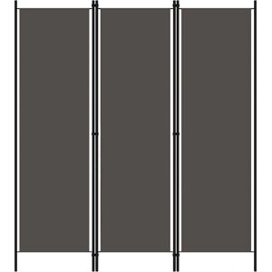 vidaXL 3-Panel Room Divider Anthracite - Room Divider vidaXL 3-Panel Room Divider Anthracite - Room Divider