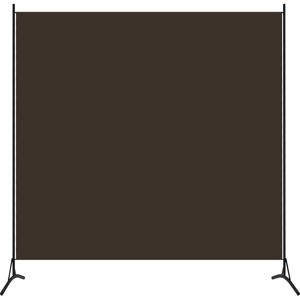 vidaXL 1-Panel Room Divider Brown 175x180 cm Wall Partition Screen Separator vidaXL 1-Panel Room Divider Brown 175x180 cm Wall Partition Screen Separator