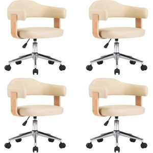 BD Día y Noche - Chaises de salle à manger pivotantes - 4 pcs - Crème - Chaises de repas - Publicité BD Día y Noche - Chaises de salle à manger pivotantes - 4 pcs - Crème - Chaises de repas - Publicité