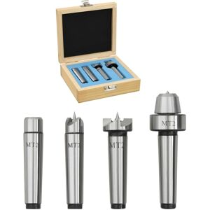 vidaXL Wood Lathe Centers MT2 Steel 4 pcs - Wood & Metal Turning vidaXL Wood Lathe Centers MT2 Steel 4 pcs - Wood & Metal Turning