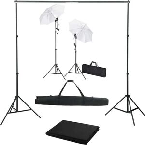 vidaXL Fotostudio Kit - Zwart - Portret & Commercieel vidaXL Fotostudio Kit - Zwart - Portret & Commercieel