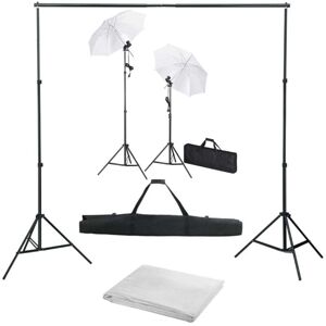 vidaXL Fotostudio Set - Verstellbarer Hintergrund, Beleuchtung & Zubehör vidaXL Fotostudio Set - Verstellbarer Hintergrund, Beleuchtung & Zubehör