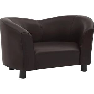 Canapea pentru Animale VIDAXL - Piele artificială maro 67x41x39 cm Canapea pentru Animale VIDAXL - Piele artificială maro 67x41x39 cm