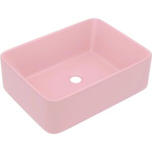 vidaXL Luxury Washbasin Matt Pink - 41x30x12 cm Ceramic vidaXL Luxury Washbasin Matt Pink - 41x30x12 cm Ceramic