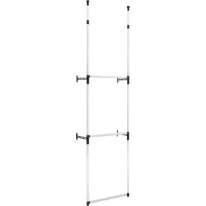 vidaXL Teleskopisches Schranksystem mit Stangen Aluminium - Schrank/Schrank vidaXL Teleskopisches Schranksystem mit Stangen Aluminium - Schrank/Schrank