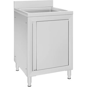 vidaXL Stainless Steel Kitchen Sink Cabinet - 60x60x96 cm - Sink Cabinet vidaXL Stainless Steel Kitchen Sink Cabinet - 60x60x96 cm - Sink Cabinet