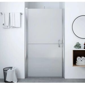 vidaXL Frosted Tempered Glass Shower Door 91x195 cm - Bathroom Accessory vidaXL Frosted Tempered Glass Shower Door 91x195 cm - Bathroom Accessory