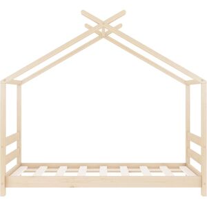 vidaXL Kids Bed Frame Solid Pine Wood 70x140 cm - Kids Bed vidaXL Kids Bed Frame Solid Pine Wood 70x140 cm - Kids Bed