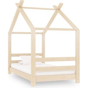 vidaXL Kids Bed Frame Solid Pine Wood 70x140 cm - Kids Bed vidaXL Kids Bed Frame Solid Pine Wood 70x140 cm - Kids Bed