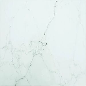 vidaXL 322254 Tisch - Sicherheitsglas Marmor Weiß 50x50 cm vidaXL 322254 Tisch - Sicherheitsglas Marmor Weiß 50x50 cm