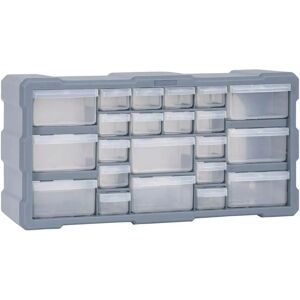 vidaXL Lade Organizer - Grijs - Opbergkast vidaXL Lade Organizer - Grijs - Opbergkast