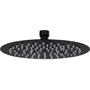 vidaXL Rain Shower Head Stainless Steel - 20 cm Black - Shower Head vidaXL Rain Shower Head Stainless Steel - 20 cm Black - Shower Head