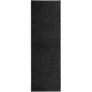 vidaXL Doormat Black 60x180 cm - Entrance Rug vidaXL Doormat Black 60x180 cm - Entrance Rug
