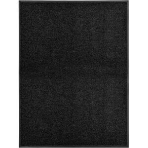 vidaXL Doormat Washable Black - Entrance Rug for Home Garden - Doormat 90x120 cm vidaXL Doormat Washable Black - Entrance Rug for Home Garden - Doormat 90x120 cm