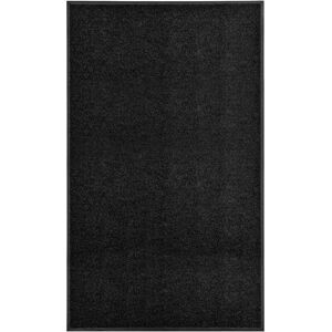 vidaXL Black Washable Doormat - 90x150 cm - Home Garden Barrier Entrance Rug vidaXL Black Washable Doormat - 90x150 cm - Home Garden Barrier Entrance Rug
