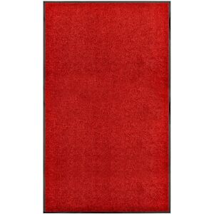 vidaXL Doormat Washable Red - Indoor/Outdoor - Non-slip - 90x150 cm vidaXL Doormat Washable Red - Indoor/Outdoor - Non-slip - 90x150 cm