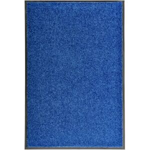 vidaXL Wasbare Blauwe Deurmat - Voor Huis Tuin - Deurmat vidaXL Wasbare Blauwe Deurmat - Voor Huis Tuin - Deurmat