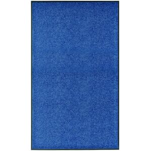 vidaXL Blue Washable Doormat - 90x150cm - Indoor/Outdoor Entry Rug vidaXL Blue Washable Doormat - 90x150cm - Indoor/Outdoor Entry Rug