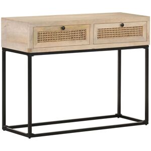 VidaXL 323512 Table Console en Bois de Mango Massif - Table à Café/Latérale/Fin - Publicité VidaXL 323512 Table Console en Bois de Mango Massif - Table à Café/Latérale/Fin - Publicité