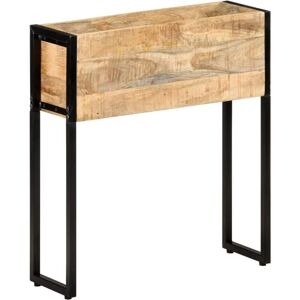 vidaXL Garden Planter 60x20x68 cm Durable Mango Wood Black - Planter vidaXL Garden Planter 60x20x68 cm Durable Mango Wood Black - Planter