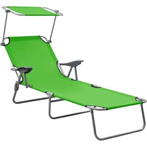 vidaXL Folding Sun Lounger Steel - 310335 vidaXL Folding Sun Lounger Steel - 310335