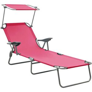 vidaXL Folding Sun Lounger Steel - 310337 vidaXL Folding Sun Lounger Steel - 310337