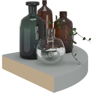 vidaXL 4x Corner Shelves Grey - Corner Shelves vidaXL 4x Corner Shelves Grey - Corner Shelves