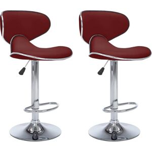 VIDAXL - Modell 323649 - Verstellbare Faux Leder Barhocker - 2 Stk VIDAXL - Modell 323649 - Verstellbare Faux Leder Barhocker - 2 Stk