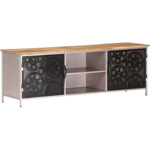 vidaXL 120x30x40 cm Rough Mango Wood TV Cabinet vidaXL 120x30x40 cm Rough Mango Wood TV Cabinet