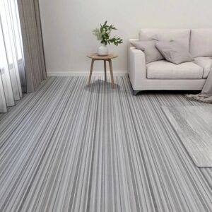 vidaXL 55x Self-adhesive Flooring Planks PVC - Light Grey - Flooring Planks vidaXL 55x Self-adhesive Flooring Planks PVC - Light Grey - Flooring Planks