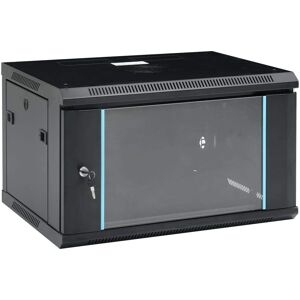 vidaXL 6U Wall Mounted Network Cabinet - 19" IP20 vidaXL 6U Wall Mounted Network Cabinet - 19" IP20