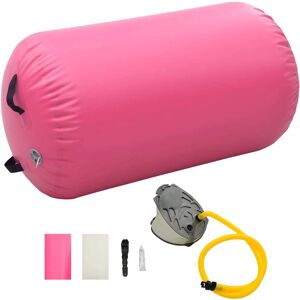 vidaXL Rouleau de gymnastique gonflable avec pompe - 100x60 cm - Rose - Rouleau de gymnastique vidaXL Rouleau de gymnastique gonflable avec pompe - 100x60 cm - Rose - Rouleau de gymnastique